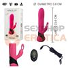 Vibrador rotativo con estimulador y carga usb